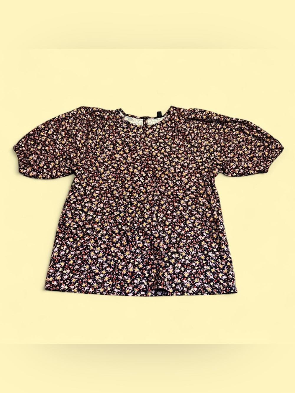 Ann Taylor Floral Short Sleeve Blouse